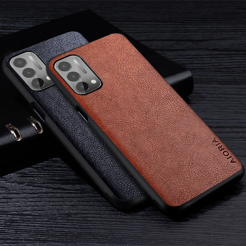 Luxruy PU Leather Case For OnePlus Nord 2 N200 CE 2 5G Retro Litchi Pattern Protective Premium Cover for nord ce2 n200 2 case