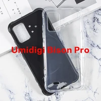 transparent phone case for umidigi bison pro silicone case dirt resistant soft black tpu case for umidigi bison pro back cover