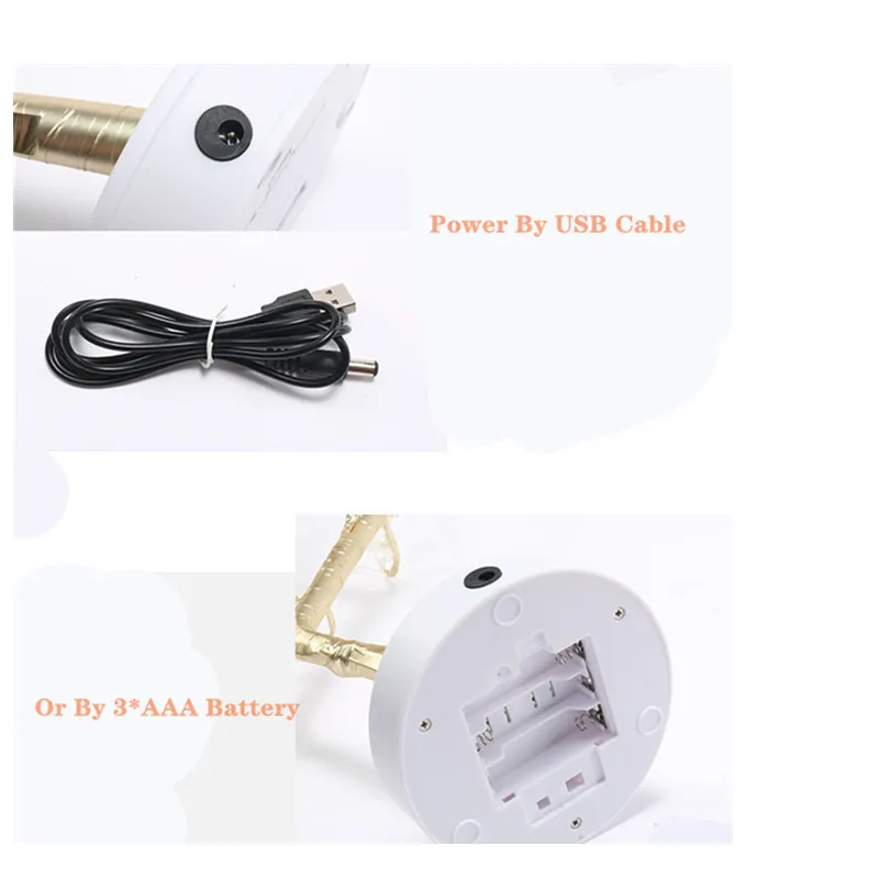 36/108 светодиодов домашний светильник для украшения дерева питание от USB/3 * AAA