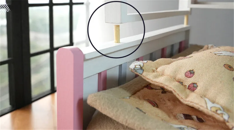 1:12 DIY Миниатюрный Кукольный домик колеблющаяся кровать аксессуары наборы для мини миниатюры для кукольного домика мебель игрушки подарки для детей