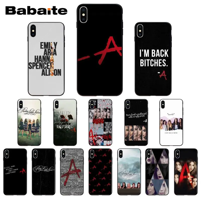 

Pretty Little Liars PLL TV Show Back Cover Case Silicone Coque For iPhone 8 7 6 6S Plus 5 5S SE 11 11pro max XR X XS MAX Coque
