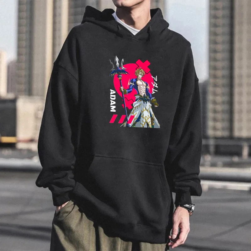 

2021 New Anime Record Of Ragnarok Poseidon Hoodie Men/Women Casual Loose Harajuku Hip Hop Sweatshirt Unisex Streetwear Tee Top