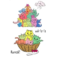 daboxibo cat and dog metal cutting dies clear stamps mold for diy scrapbooking cards making decorate crafts 2020 new