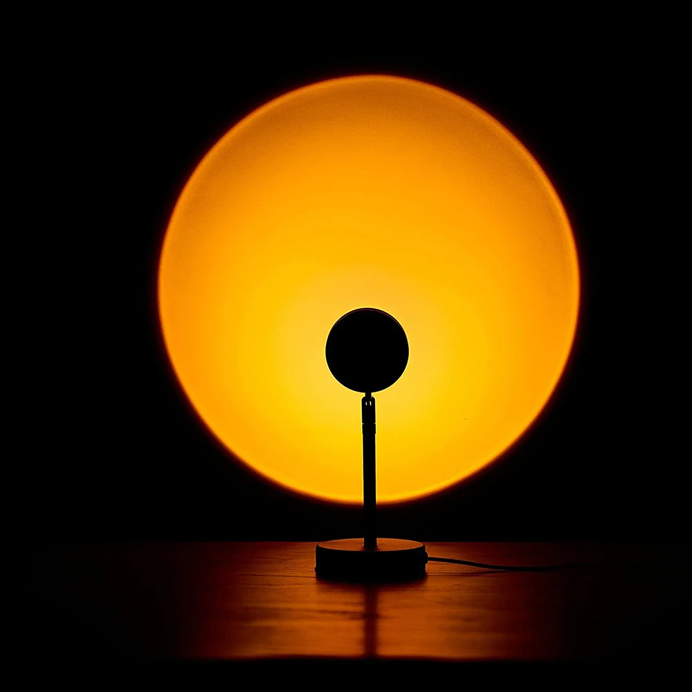 

USB Sunset Projection Lamp Rainbow Led Night Light Sun Projection Desk Lamp For Home Bedroom Background Coffee Store Wall Lamp