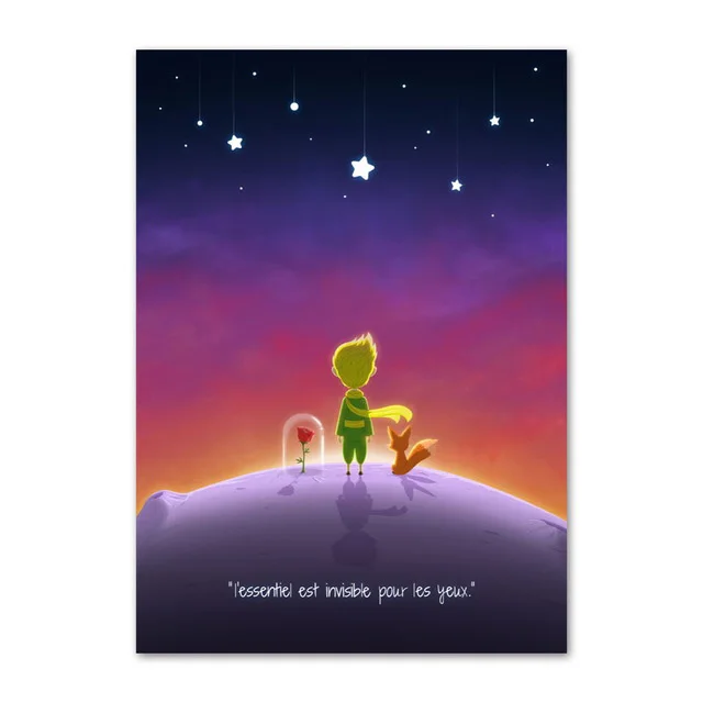 Алмазная вышивка сделай сам постеры с изображением Маленького принца розы