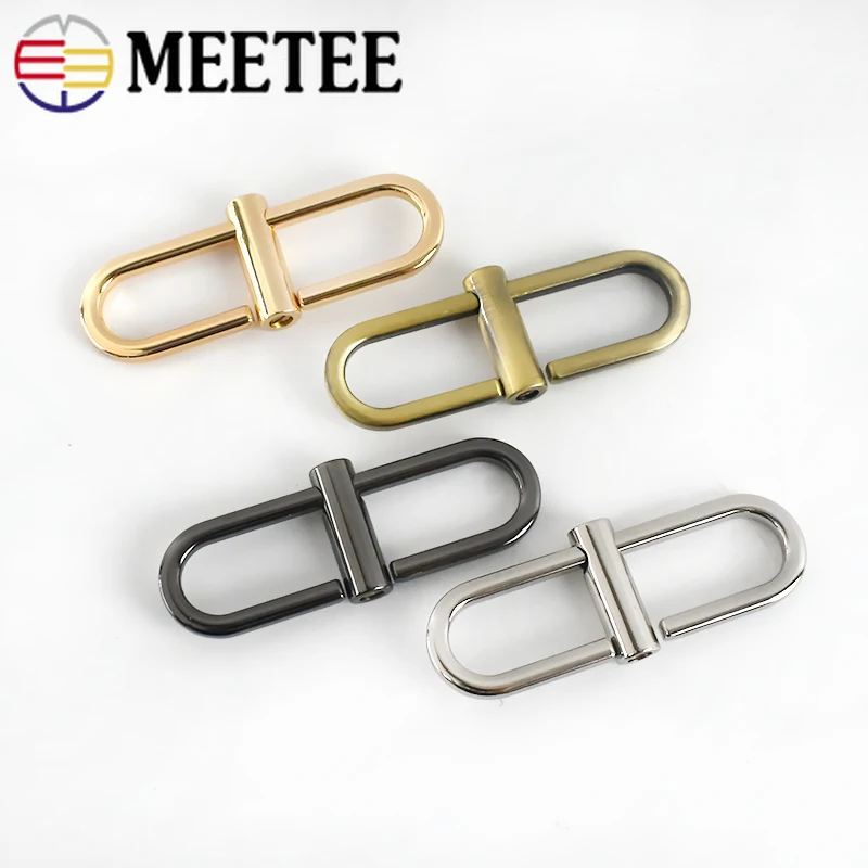 

Meetee 6/10pcs 68X20.5mm Fashion Bags Chain Handle Connection Buckles Metal Ring Adjust Hook DIY Leathercraft Hardware Accessory