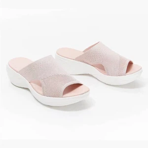 Womens Shoes Summer 2021 Plus Size Wedge Platform Sandals Soft Bottom Beach Muje Ladies Outdoor Light Closed Toe Flat Slippers