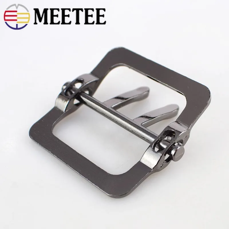 Meetee 4/10 шт. высококачественная металлическая двойная пряжка для ремня мужчин