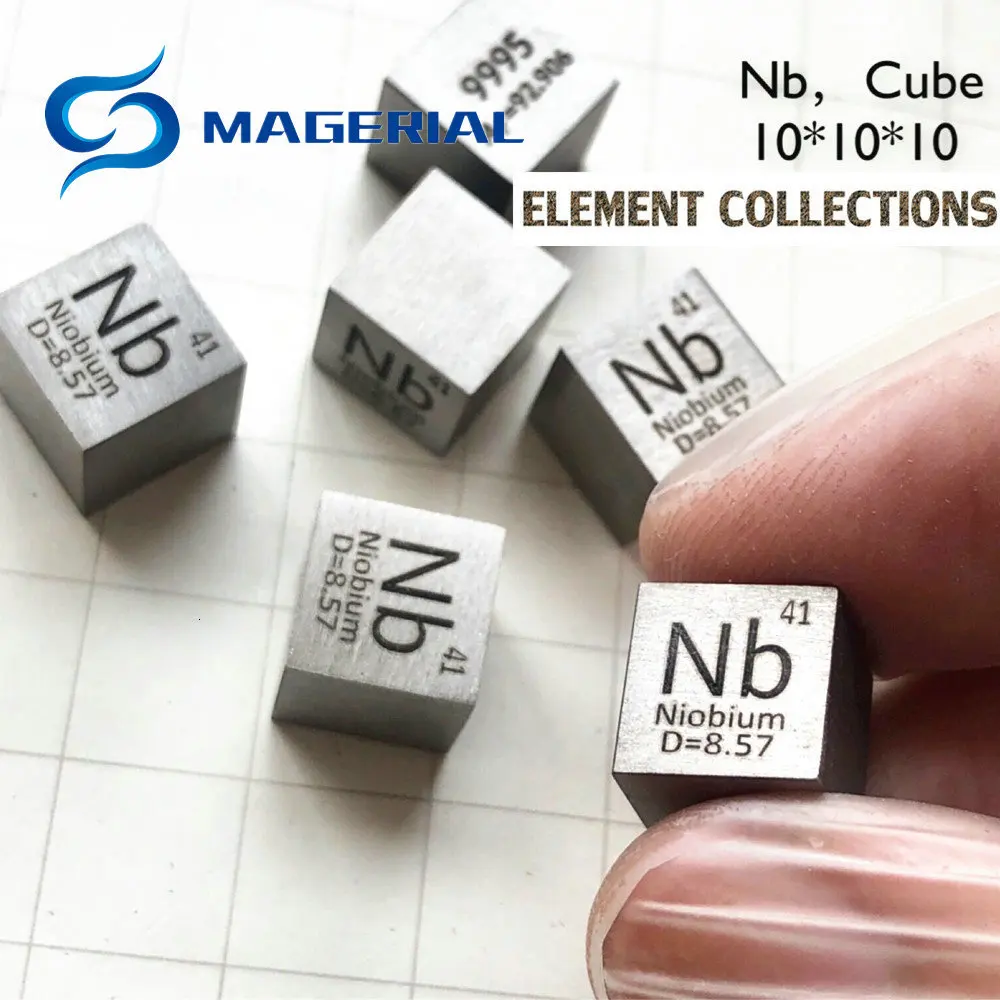 Красочный металлический кубик плотности Niobium Nb 99.99% чистый для коллекции элементов ручной работы DIY хобби ремесла дисплей стекло герметичный