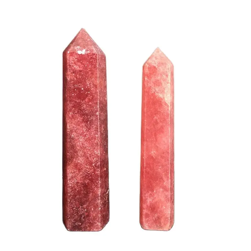 

Natural Crystal Hexagonal Column Point Mineral Stone Healing Wand Treatment Home decoration gift