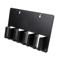 new multifunction black wall mounted barber hair clipper storage rack salon accessories holder stand tool