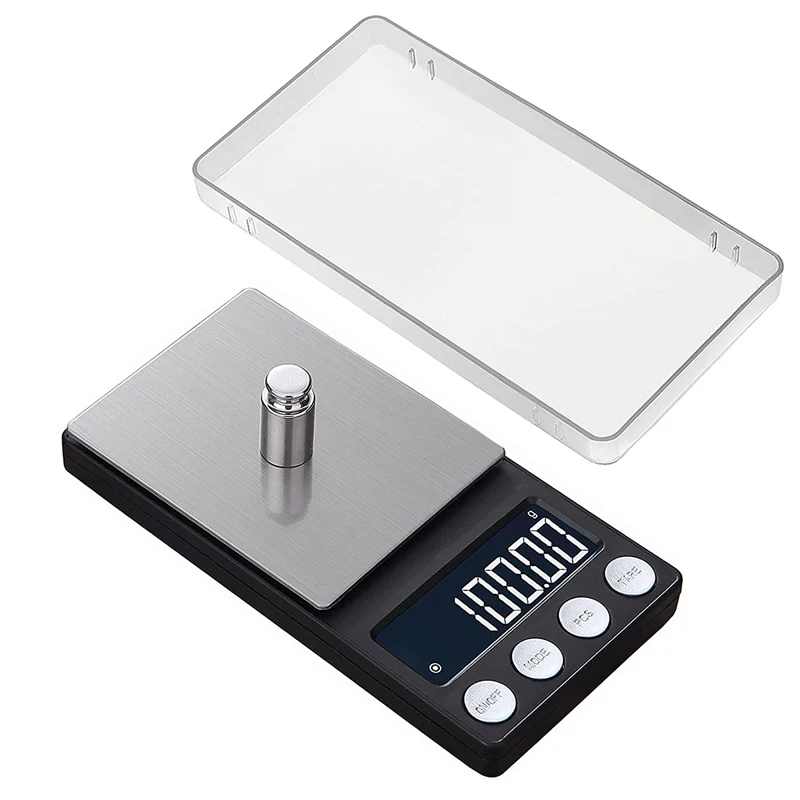 

Precision 0.1g/0.01g Digital Pocket Scale Balance Jewelry Portable Mini Gram Scale Grams and Ounces with 7 Units Conversion