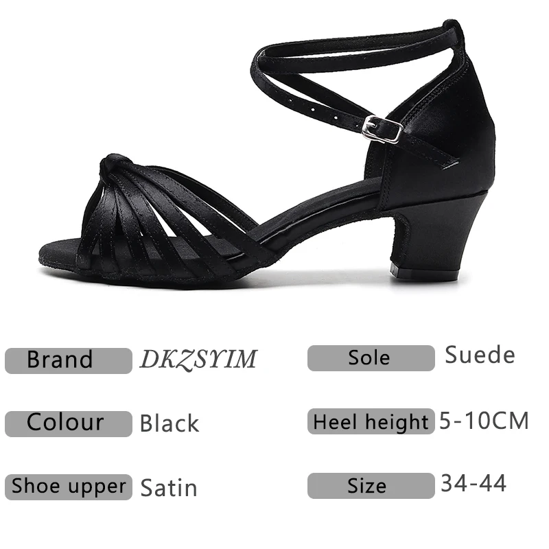 DKZSYIM/Женская обувь для латинских танцев Профессиональная женская бальных сальсы