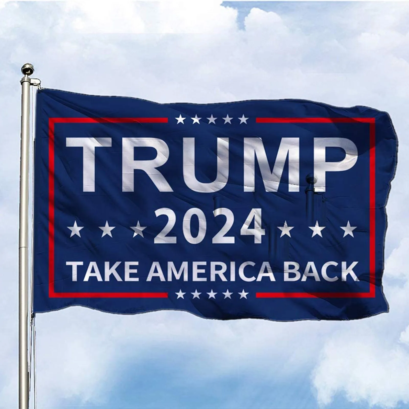 Флаг Дональда трубы для 2024 года поддержка выборов президента аксессуары сада