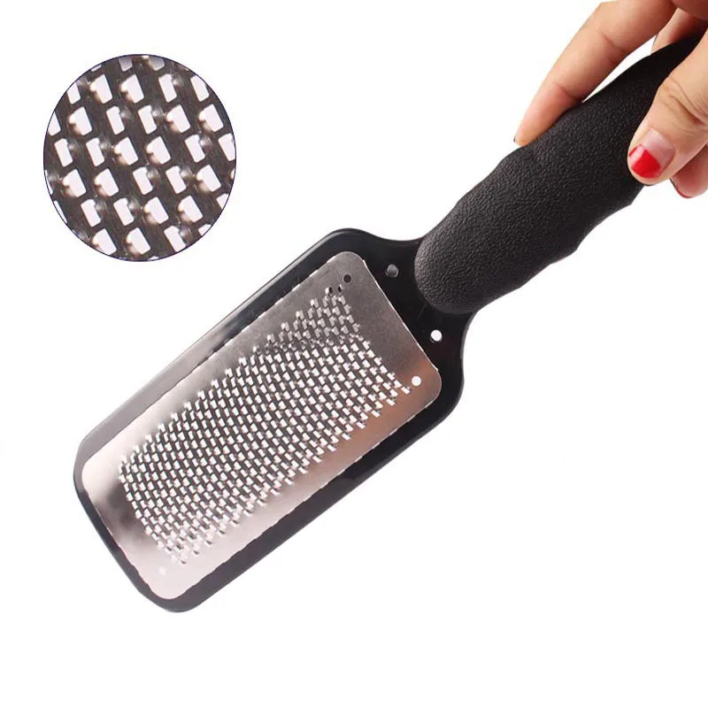 

Pedicure Foot File Callus Remover Stainless Steel Foot Scraper Portable Rasp Colossal Foot Grater Scrubber Pro