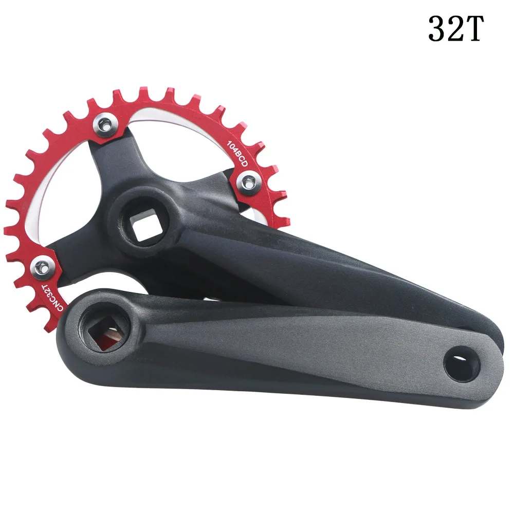 Шатун для горного велосипеда 32T 34T 36T 38T BCD 104 MTB велосипедный кривошипный комплект