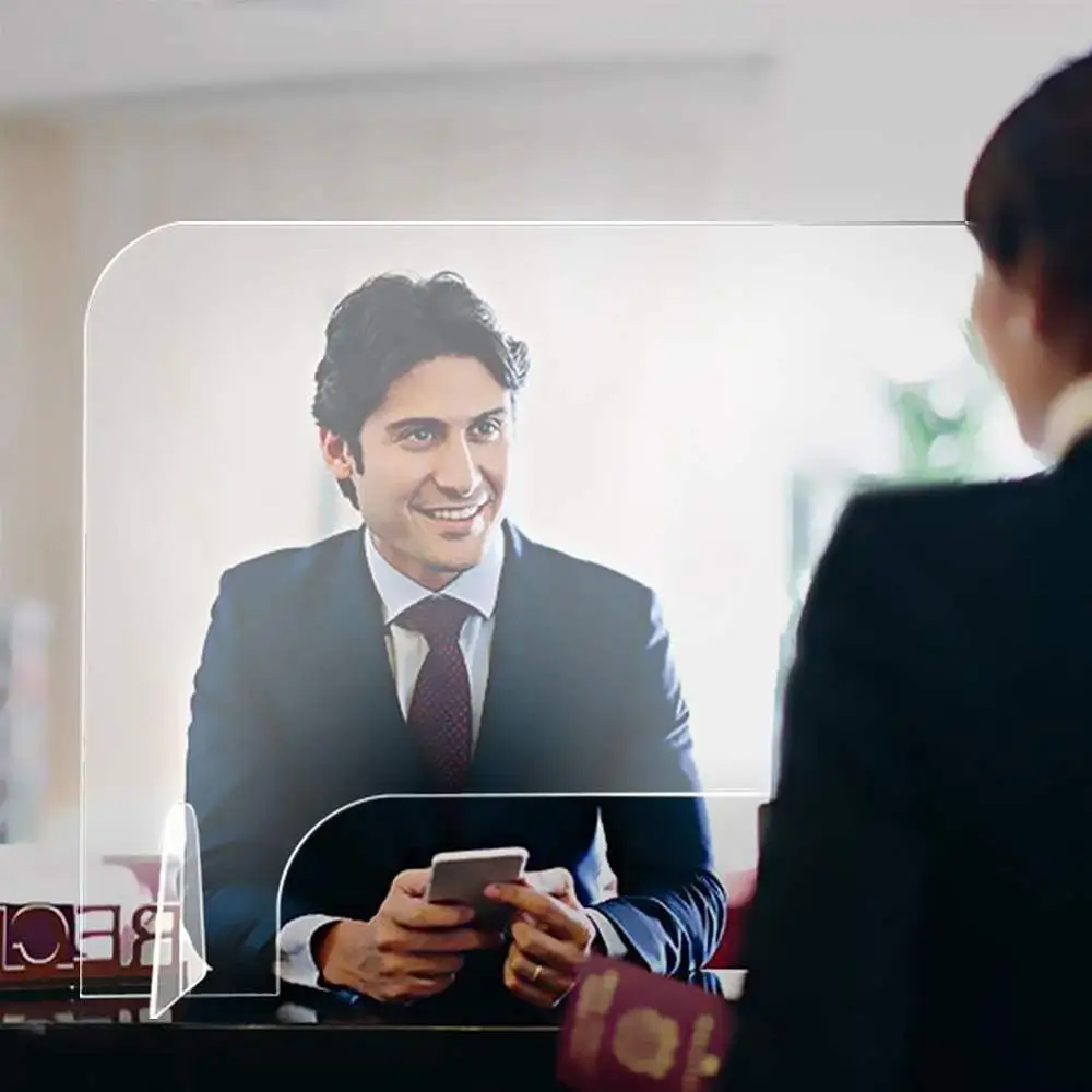 30-дюймовый х 24 дюйма оргстекло щит прозрачный акрил Экран защита для счетчика