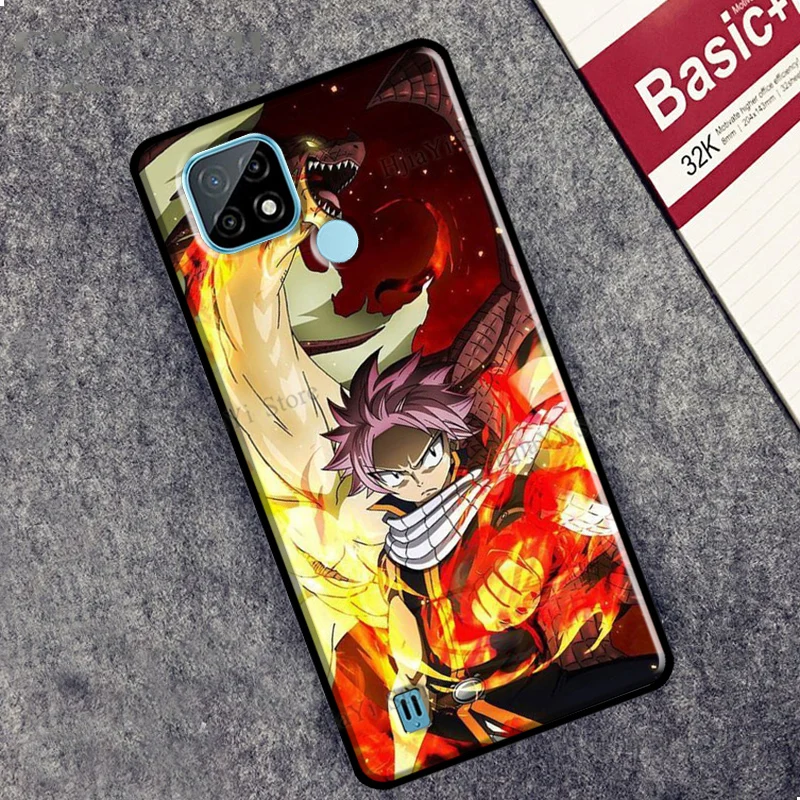 anime fairy tail natsu for oneplus nord 2 8 9 pro 8t 9r phone case for oppo realme 8 7 6 q3 pro gt c3 c21 cover free global shipping