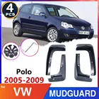 Брызговики для передних и задних шин для Volkswagen VW Polo Mk4, 9N3, 2005-