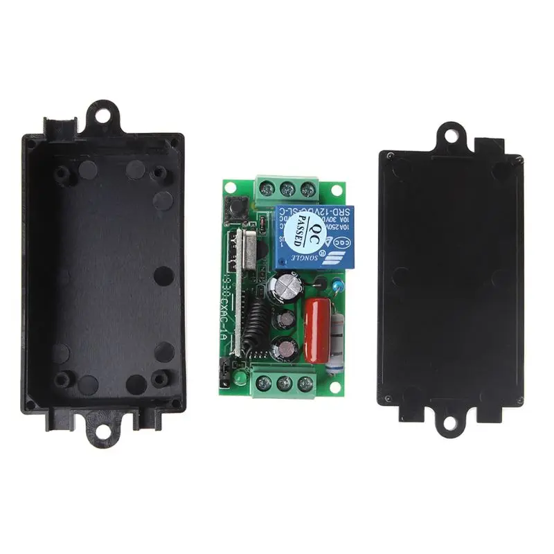 

T21B 1Set 2Keys ON/OFF Wireless Remote Control Light Switch Relay Output AC220V Receiver Module Transmitter 433MHZ