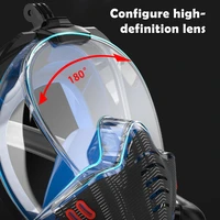 full face snorkel mask with detachable camera mount 180 degree panoramic hd view anti fog anti leak snorkeling gear sal99