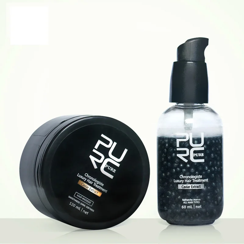 

PURC New Arrivals Caviar Extract Chronologiste Luxury Hair Treatment Set Make Hair More Soft / Smooth / Shine Best Hair Care set