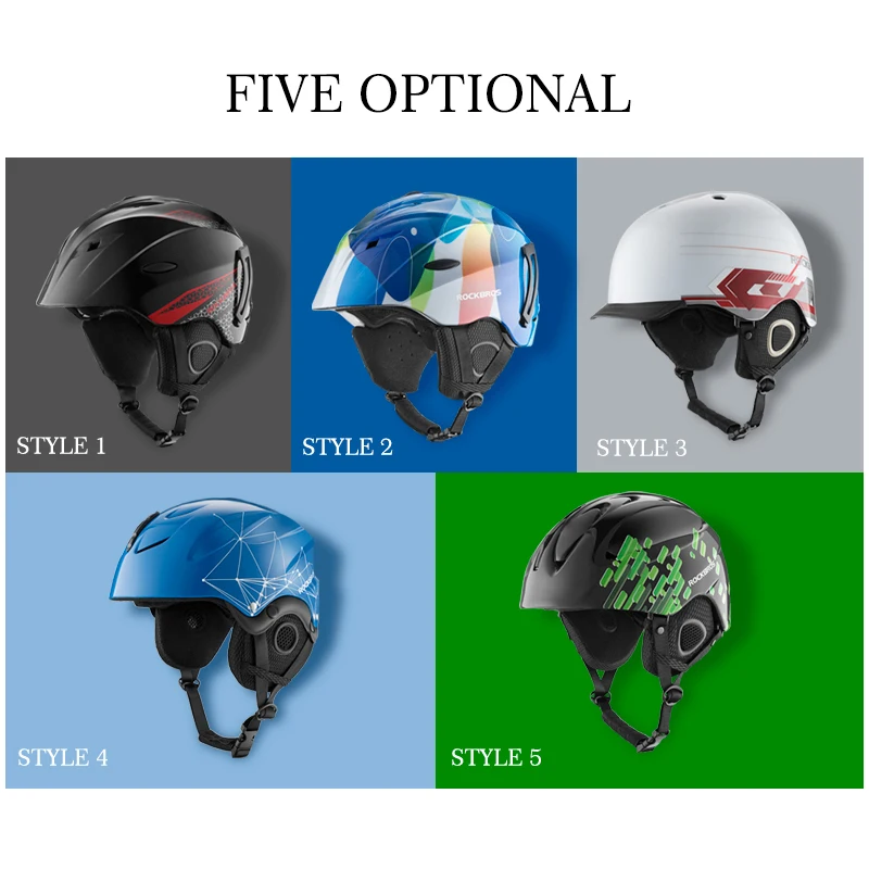 ROCKBORS велосипедный цельно-Формованный шлем для сноуборда зимний теплый тепловой