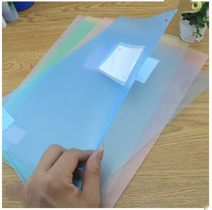 5 шт. новая стильная Толстая папка для одной страницы A4 L-образная защитная втулка