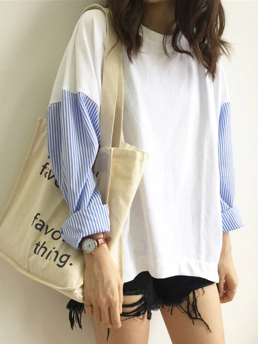 Женский в Корейском стиле Рубашки повседневные Элегантные шить рубашки 2021