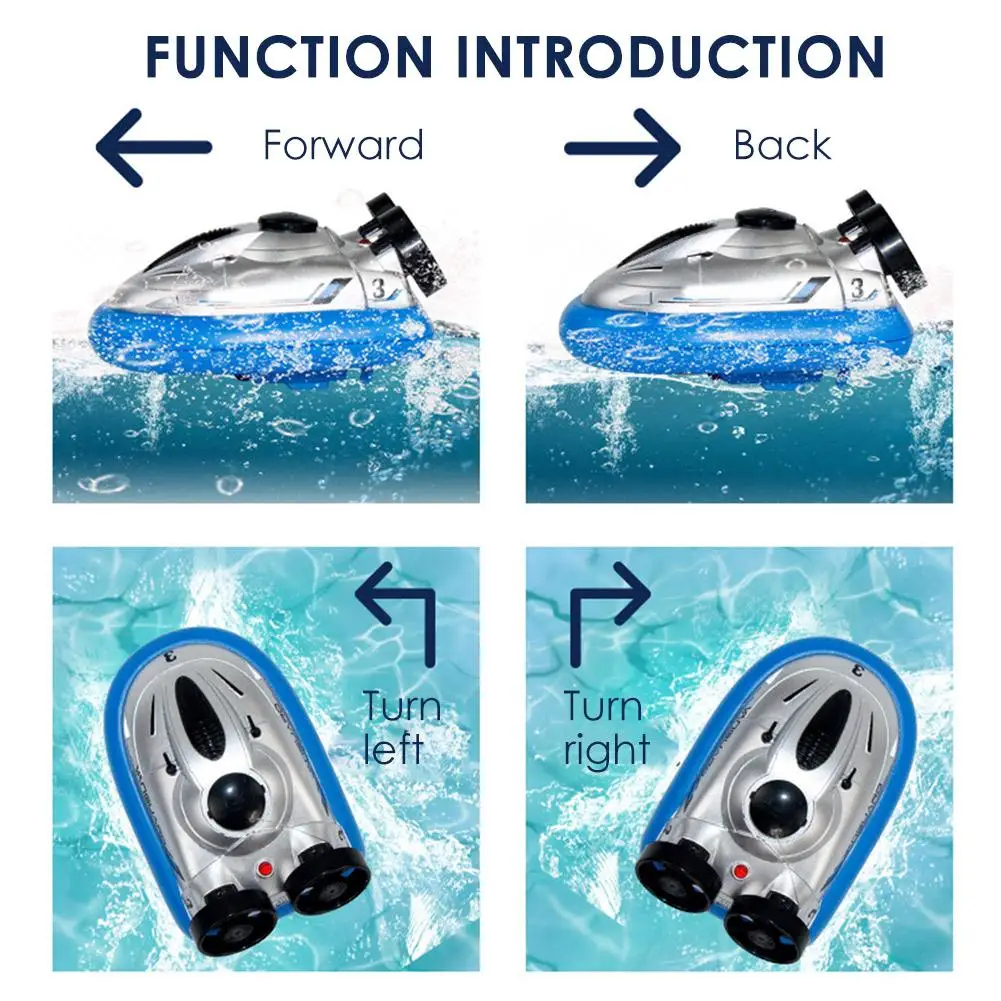 Мини радиоуправляемая модель ховеркрафт с дистанционным управлением лодка