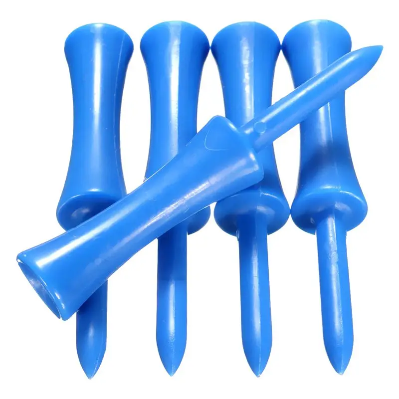 100pcs Plastic Step Down Golf Tees System Evolution Castle Tee Height 68mm Blue |