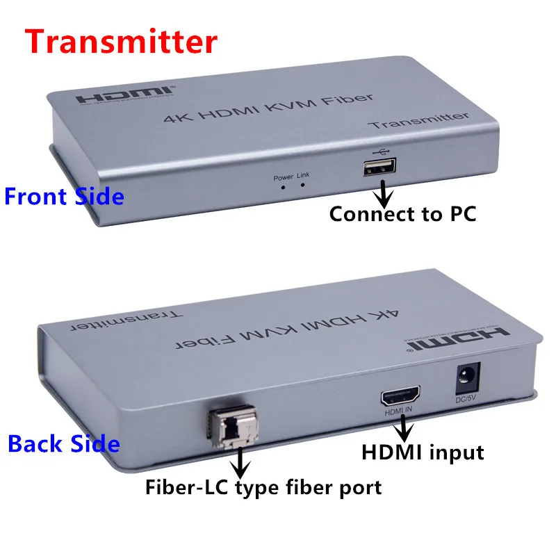 Новый 4K HDMI KVM удлинитель USB мышь/клавиатура расширение 10 км по сигнальному режиму