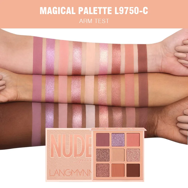 Новинка 9 цветов обнаженные тени для век палитра сексуальных обнаженных матовых