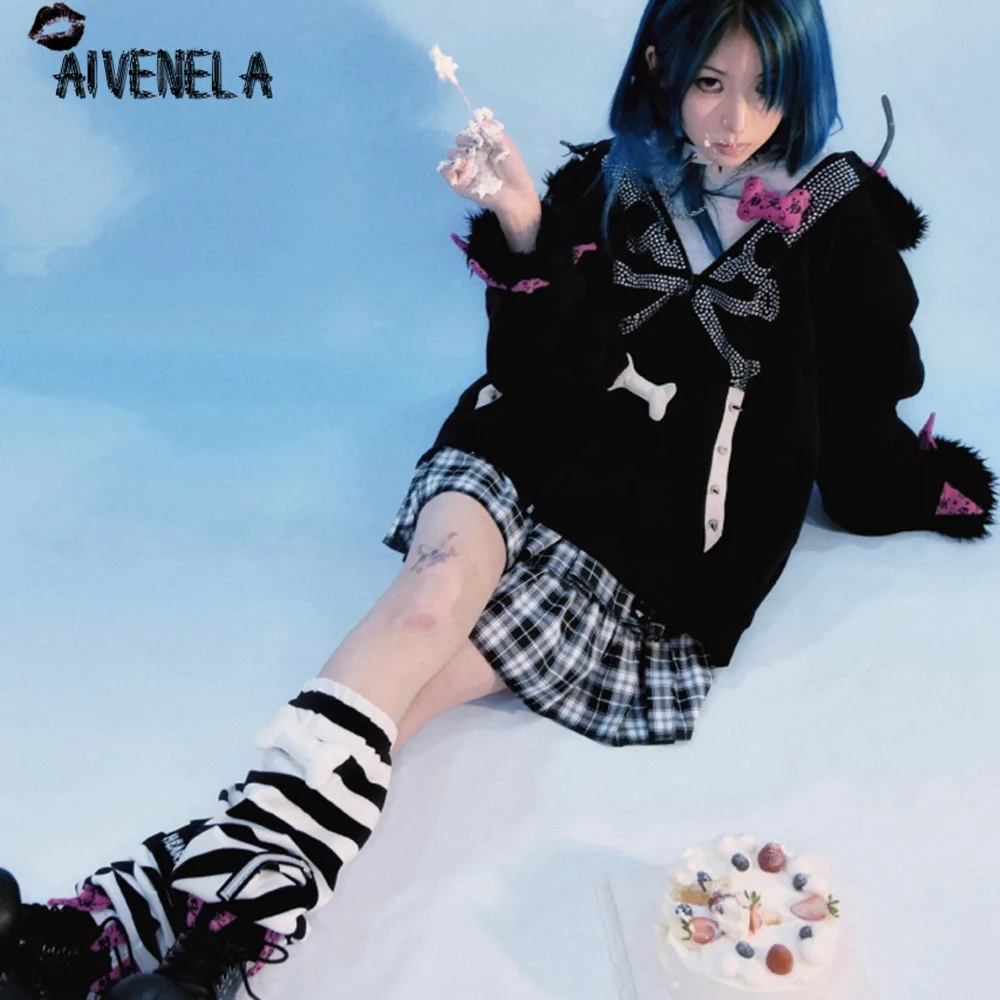 Женский бархатный свитшот с длинным рукавом в стиле Харадзюку | Женская одежда