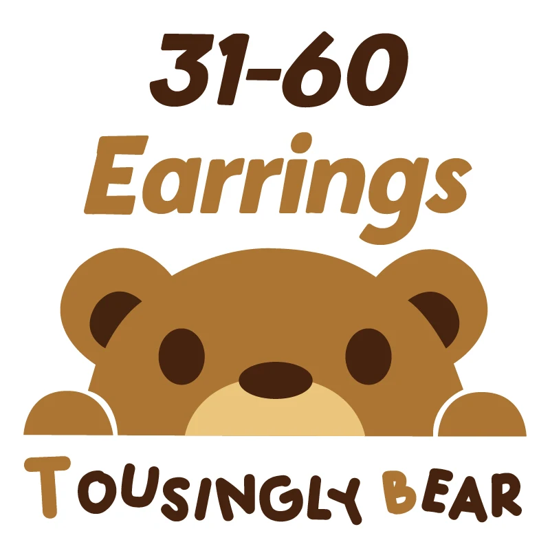 

Original 925 Sterling Silver 1: 1 Bear Earrings Fashion Cute Jewelry Women Jewelry Gift Free Shipping Wholesale