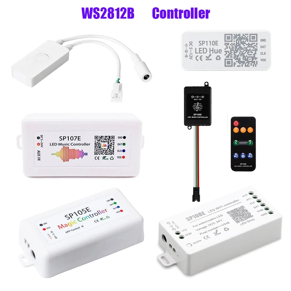 WS2812B контроллер светодиодной ленты Bluetooth SP105E SP110EWi Fi SP108E SP501E Музыка SP107E SP601E WS2811 SK6812