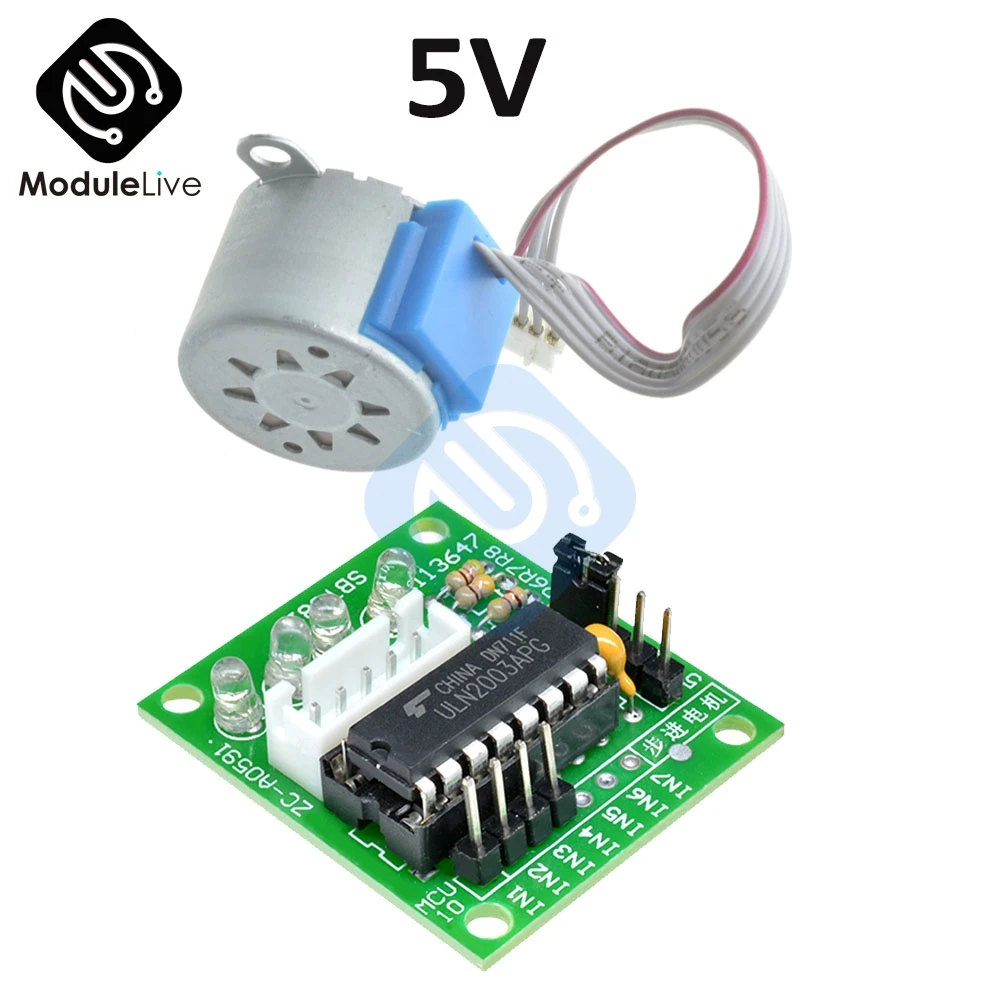 Редукторный шаговый двигатель ULN2003 28BYJ 48 5 в 12 В 4 фазный для arduino шт. + плат|Шаговый