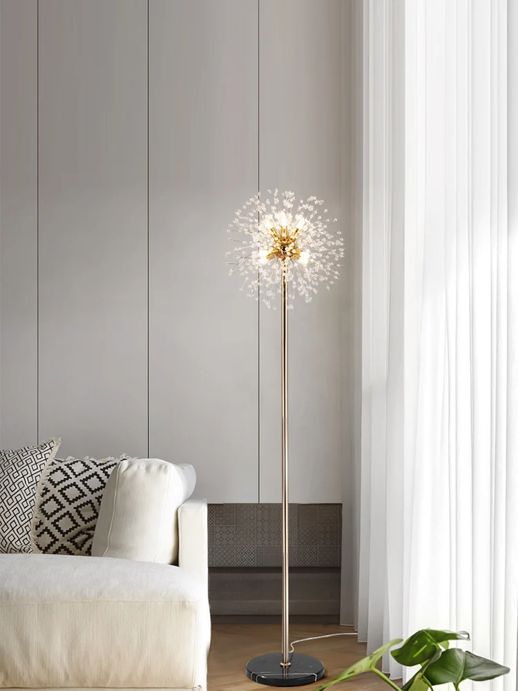 Большая светодиодная Напольная Лампа G9 хрустальный светильник для чтения