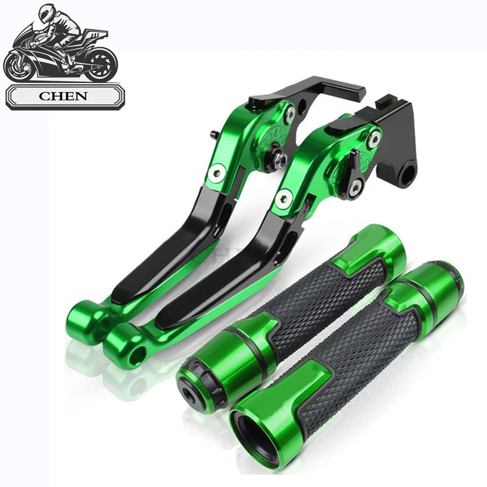 

For Kawasaki H2 / H2R 2015 2016 Adjustable Brake Clutch Lever Motorcycle Handlebar Handle H2 LOGO