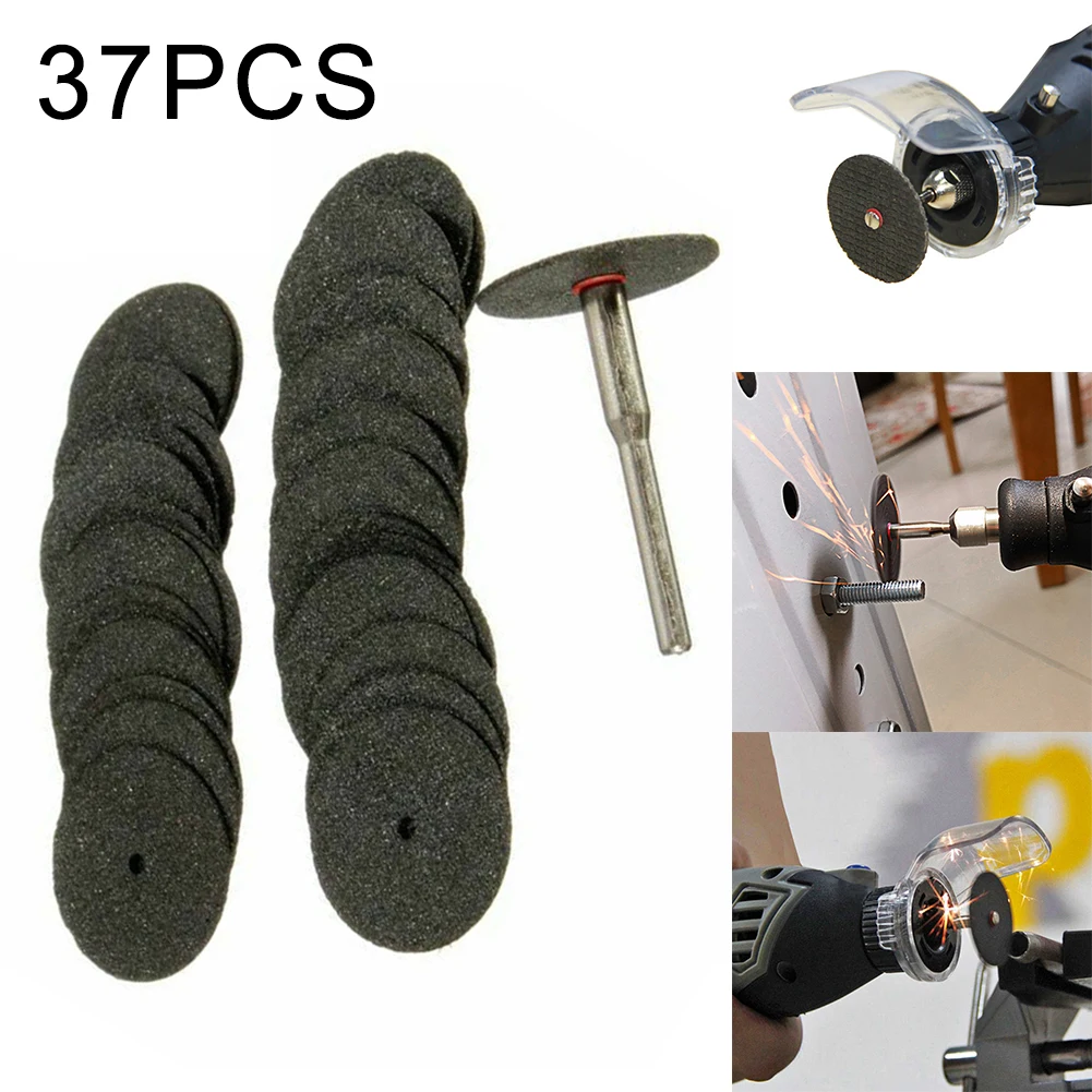 

36pc/set Abrasive Cutting Disc 24mm With Mandrels Grinding Wheels For Dremel Accesories Metal Cutting Rotary Tool Saw Blade