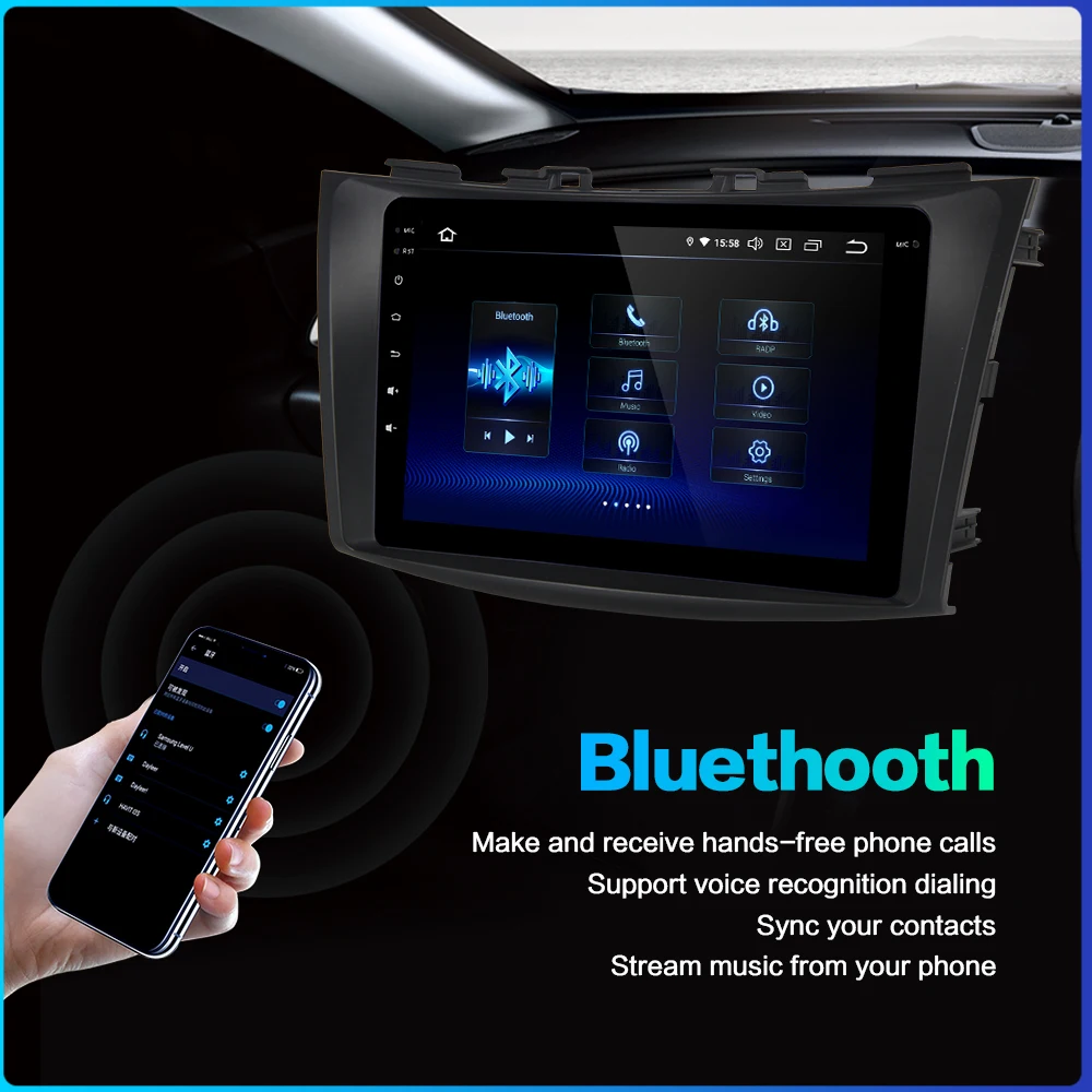 Автомобильный мультимедийный плеер Dasaita Android 10 для Suzuki Swift/Ertiga GPS 2011 2012 2013 2014 2015 с 8