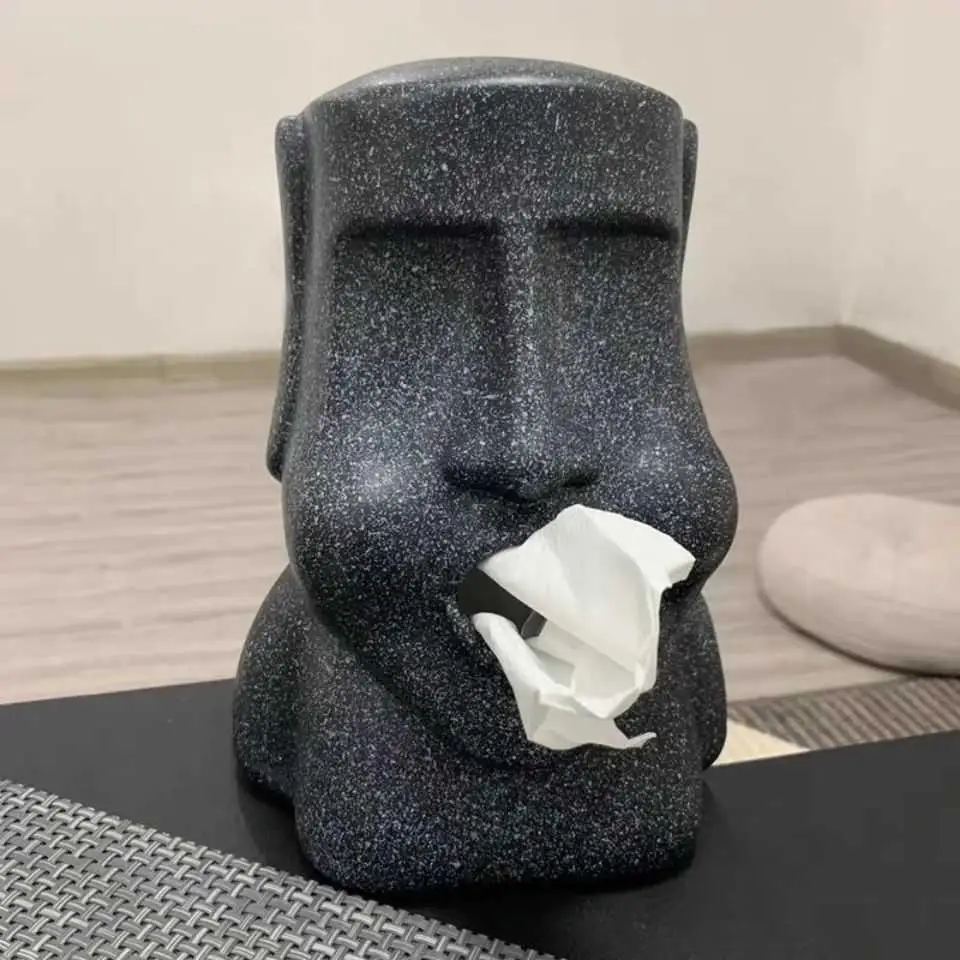 Коробка для хранения салфеток на пасхальном острове Moai домашние украшения