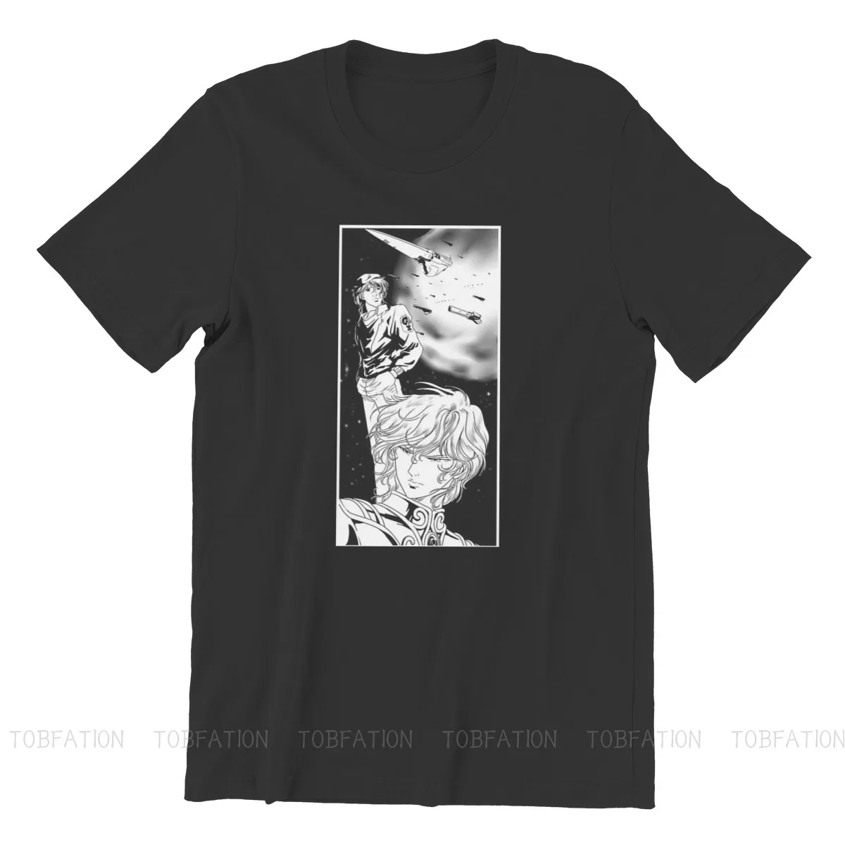 Футболка мужская хлопковая оверсайз с принтом Легенда галактических героев Yang