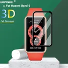 Для Huawei  Honor Band 6  FRA-B19 полное покрытие 3D изогнутое прозрачноефиолетовое Легкое покрытие мягкая ПММА пленка защита для экрана-не стекло