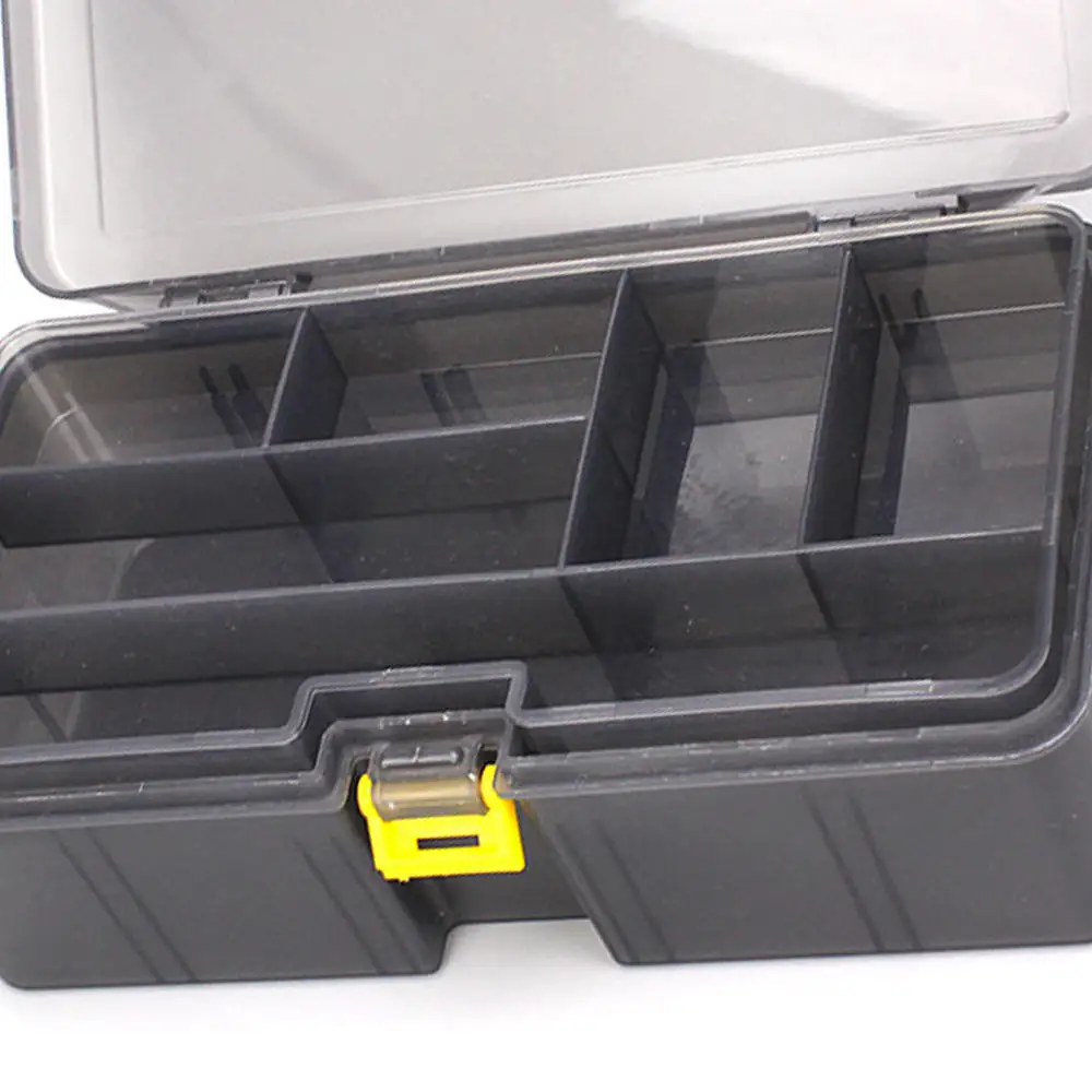 2 Layers Thicken Fishing Lure Storage Case Box Plastic Fish Spoon Hook Bait Tackle Pesca Isca Fishhook | Спорт и развлечения