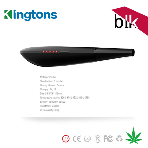 Original blk Black Mamba Herbstick Temp-control electronic cigarette Dry Herb Vaporizer 1600mah Vape Pen | Электроника
