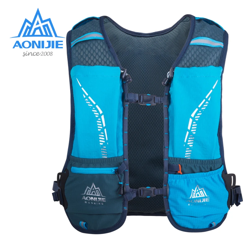 AONIJIE C9102S Outdoor Hydration Backpack 5L Sport Running Vest Ultralight Bags Free Soft Water Flask For Camping Hiking Cycling