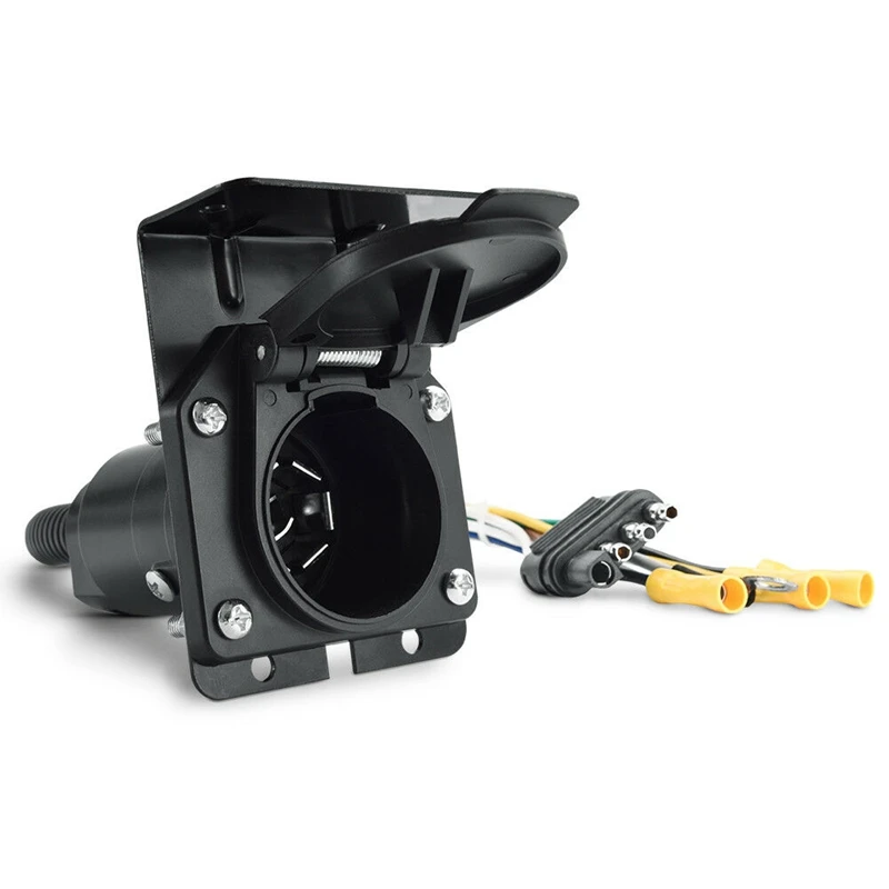 4-полосный плоский на 7-полосный круглый Rv лопасть адаптер для проводки вилка