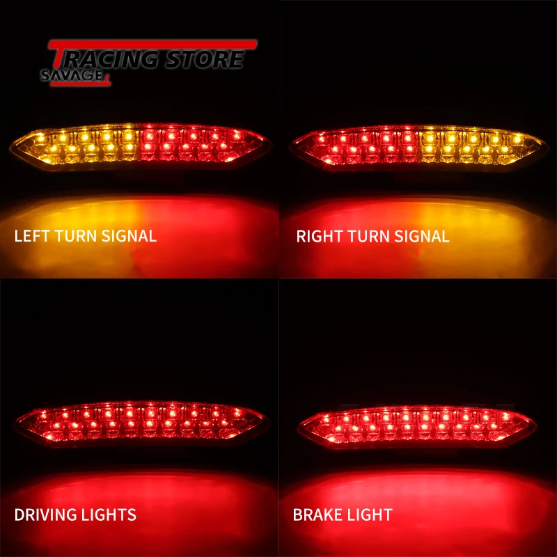 Задний фонарь Светодиодные поворотники для YAMAHA WR 250R WR250R 09-17 ATV гризли 700 EPS 16-20