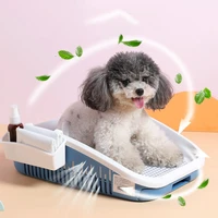 3 colours layer portable toilet plastic dog indoor training pad puppy cat toilet for dog small pet wc toilet cleaning supplies